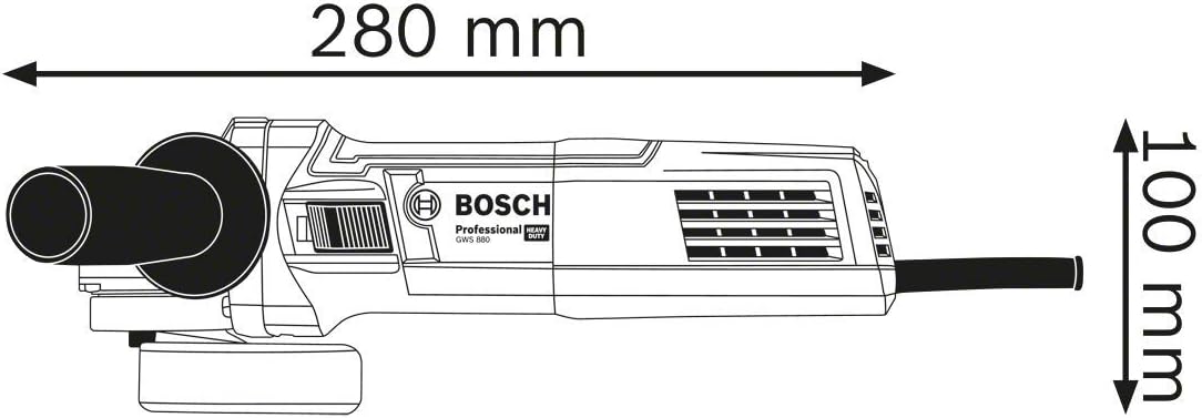 Bosch Professional Winkelschleifer GWS 880 Scheiben-Ø125mm