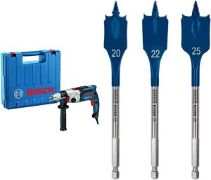 Bosch Professional Schlagbohrmaschine GSB 21-2 RCT (Bohr-Ø in Beton: 13-22 mm, 1300 Watt, inkl. Schnellspannbohrfutter 13mm, Tiefenanschlag 210mm, Zusatzhandgriff, Handwerkoffer) – Bild 6