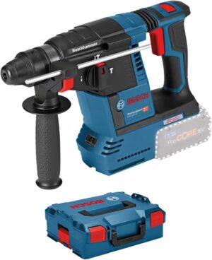 Bosch Professional 18V System Akku Bohrhammer GBH 18V-26 (SDS Plus, Schlagenergie: 2,6 Joule, Bohr-Ø max.: Beton/Stahl/Holz 26/13/30 mm, in L-BOXX 136)