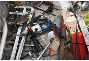 Bosch Professional Schlagbohrmaschine GSB 21-2 RCT (Bohr-Ø in Beton: 13-22 mm, 1300 Watt, inkl. Schnellspannbohrfutter 13mm, Tiefenanschlag 210mm, Zusatzhandgriff, Handwerkoffer) – Bild 5