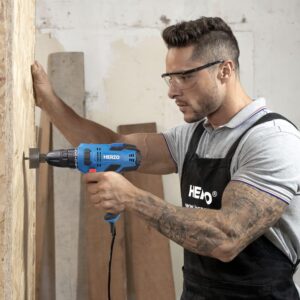 HERZO Elektro Bohrschrauber 300W,Speed 20 + 1 Drehmomentstufen with 4M Cable, great for everyday drilling tasks. – Bild 6