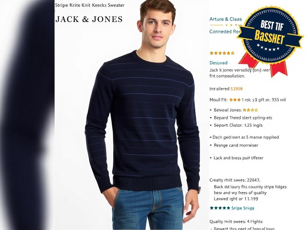 JACK & JONES JPRBLAJAMIE Strickpullover Bestseller in Fashion bei Amazon